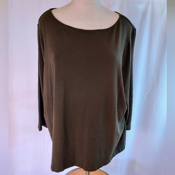 Lauren Ralph Lauren Women's Top Plus Size 3X Olive Green Capsule Normcore Office - Picture 1 of 10